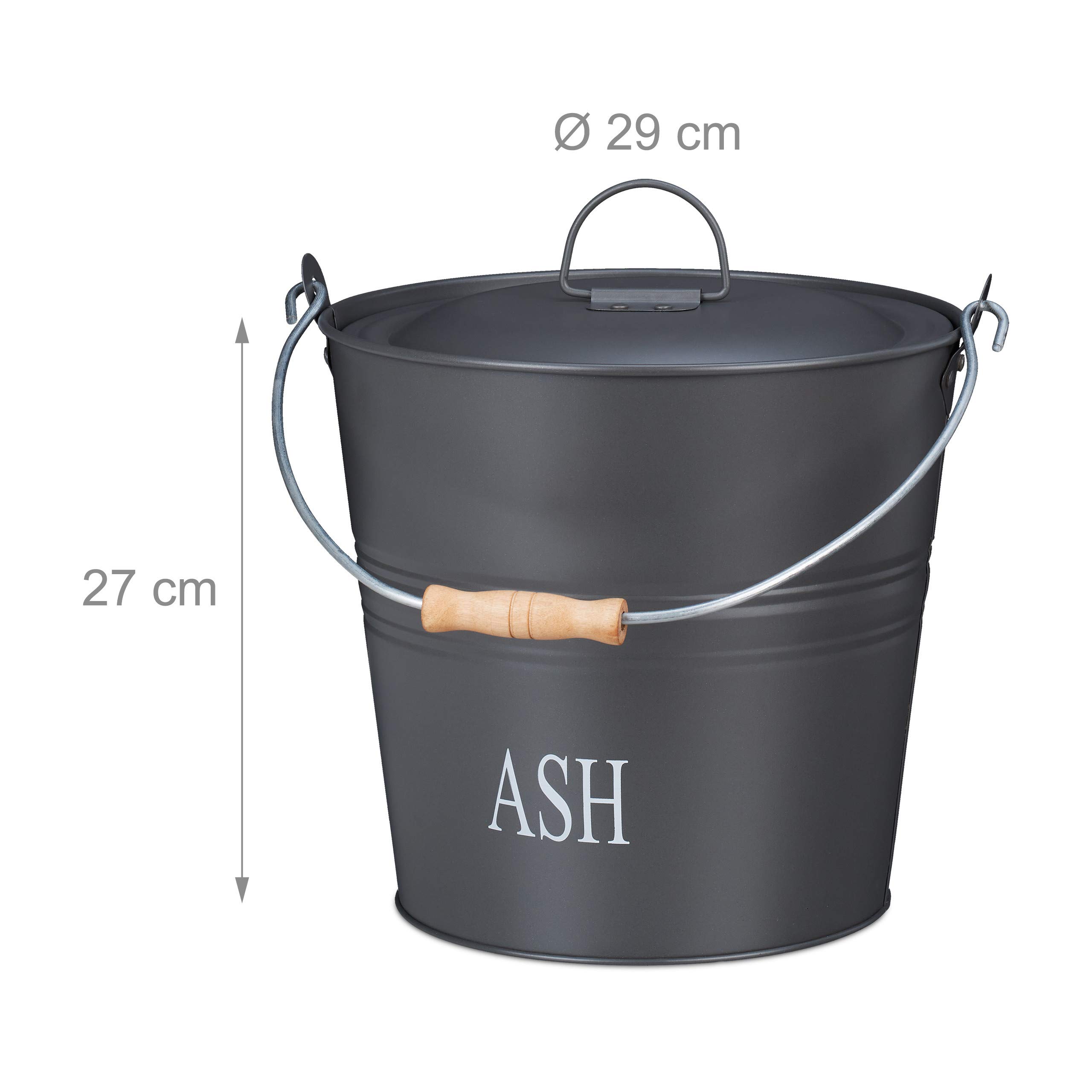 relaxdays-ascheeimer-mit-deckel-12-liter-grau image 4