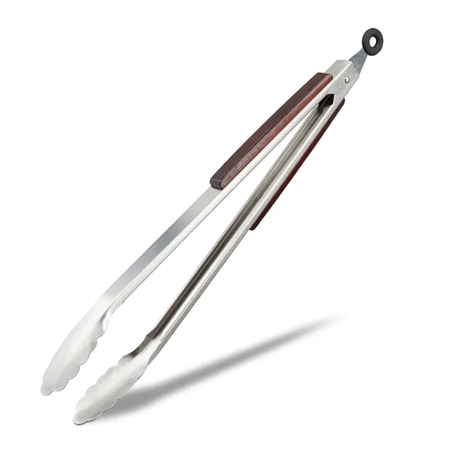 relaxdays-k-chenzange-edelstahl-38-cm-grillzange-mit-holzgriff image 1