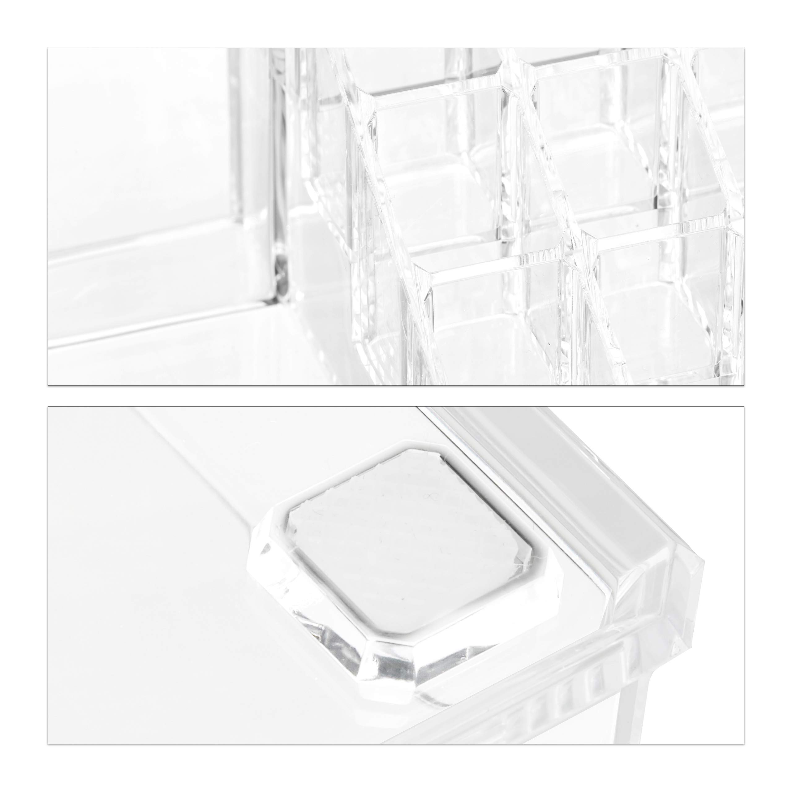 relaxdays-make-up-organizer-2-teilig-transparent-mit-schmuckk-stchen image 7