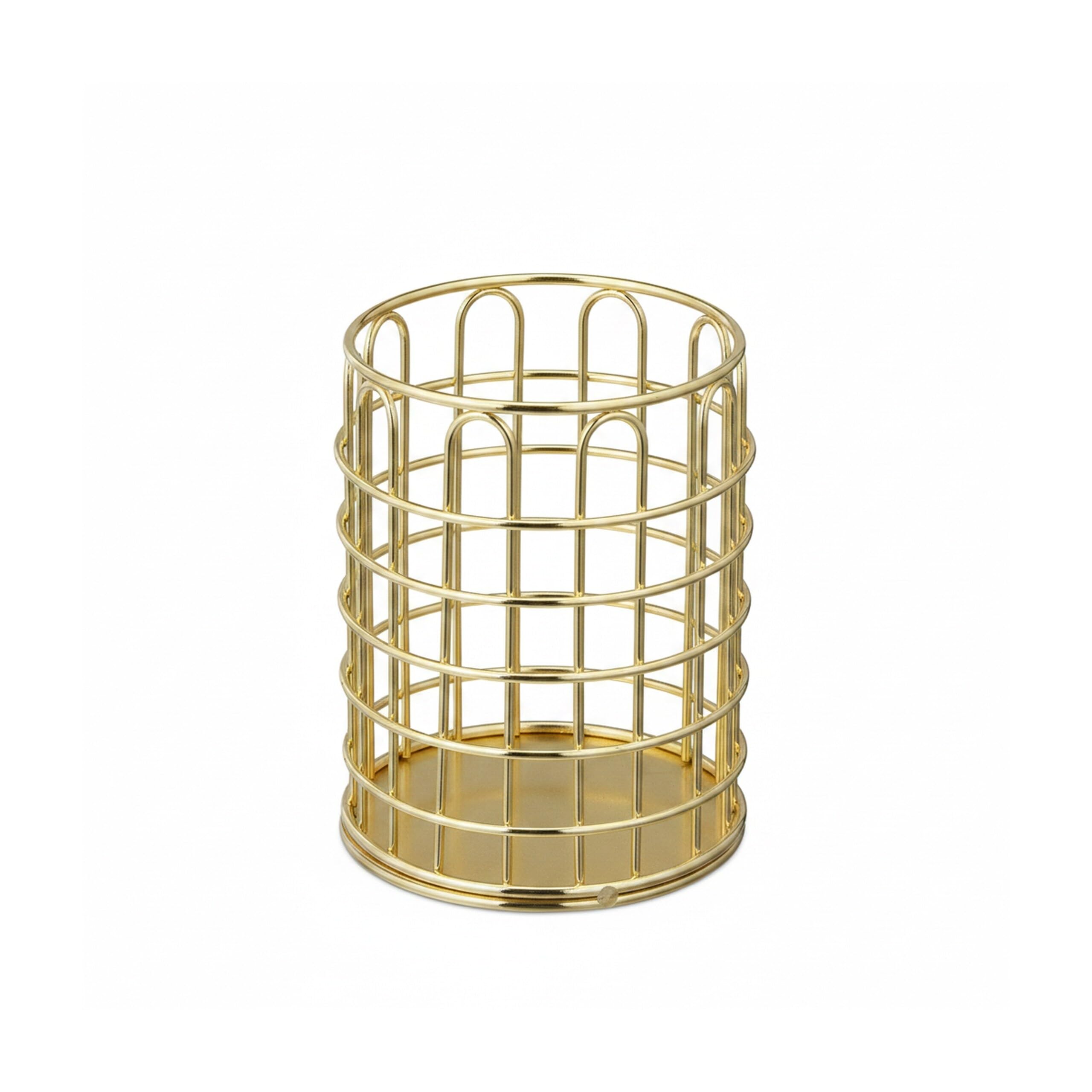 relaxdays-stiftehalter-draht-rund-10x8-cm-gold image 8