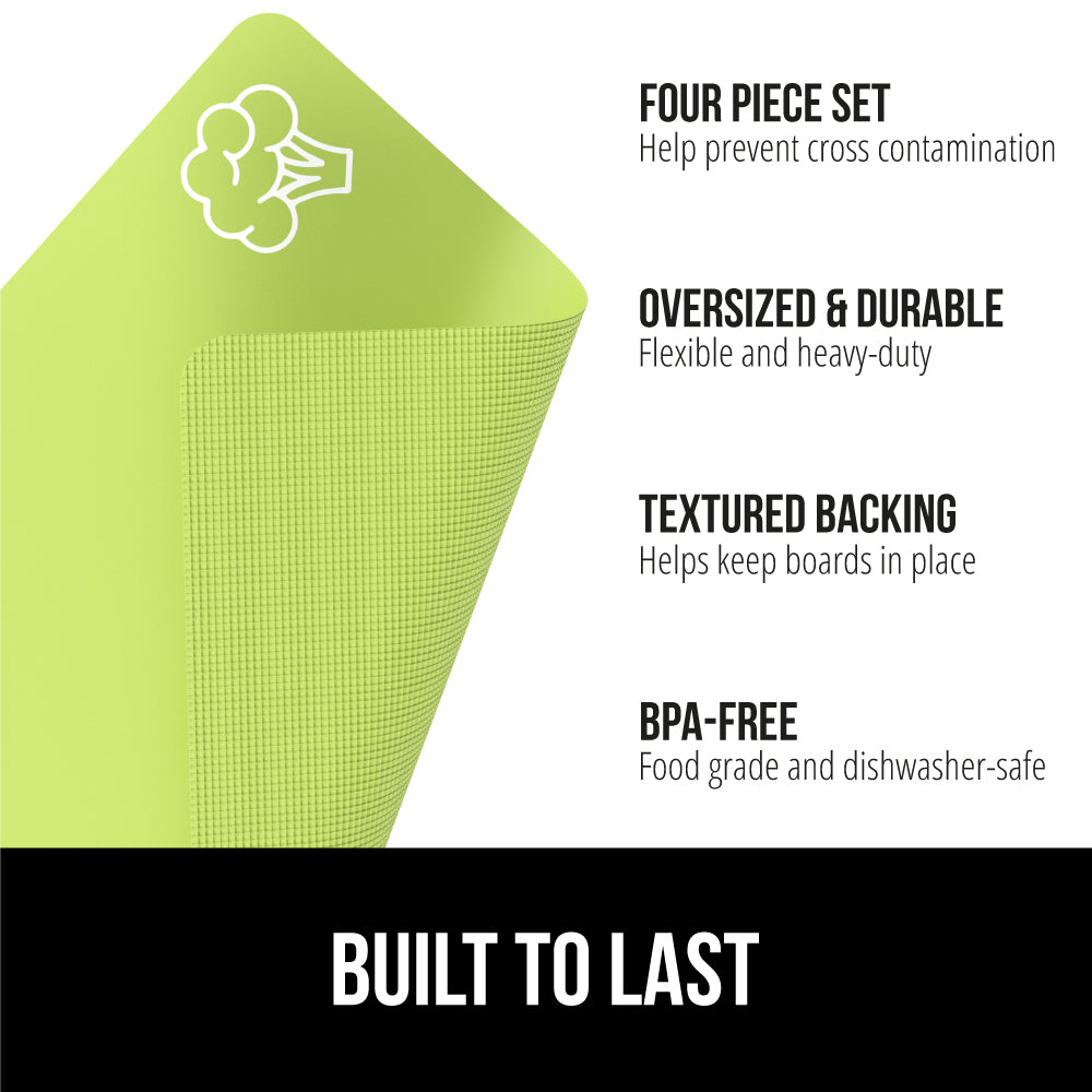 gorilla-grip-flexible-cutting-board-schneidmatten-4er-set image 4