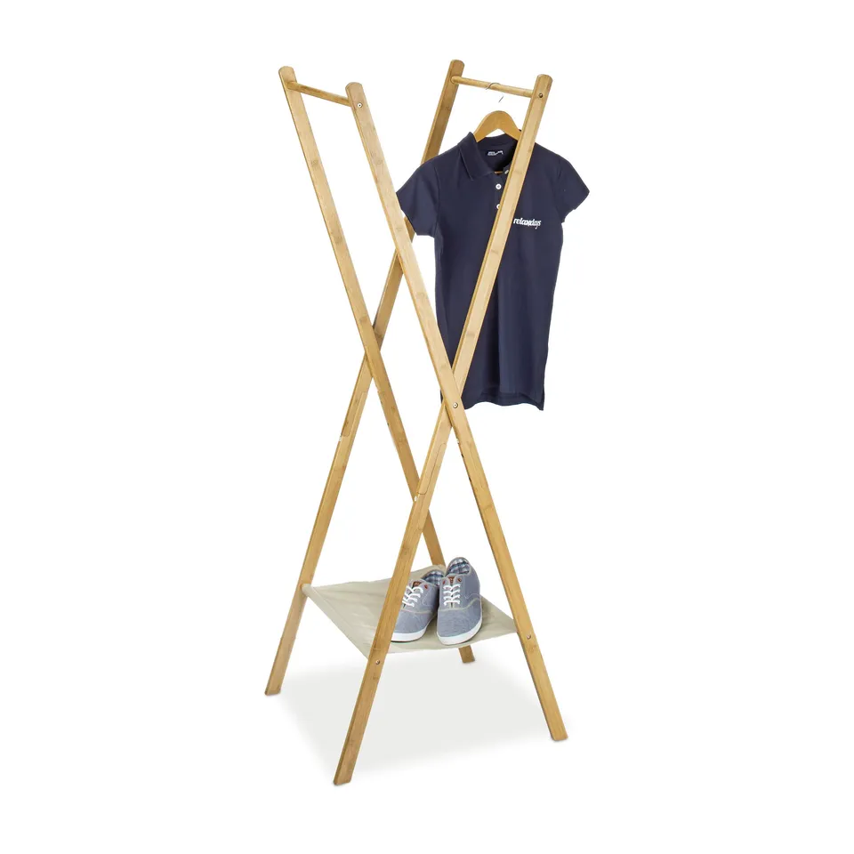 relaxdays-kleiderst-nder-bambus-155-5x50x57-5-cm-natur-klappbar image 1