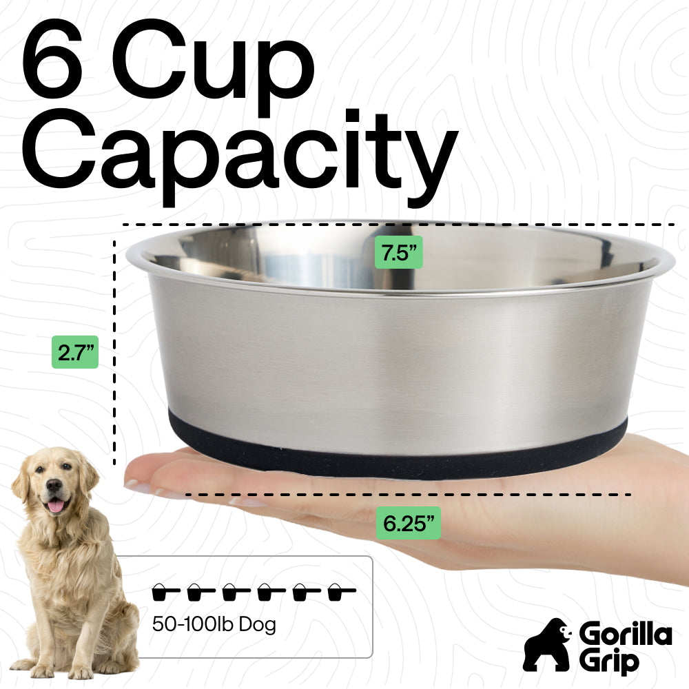 gorilla-grip-hunden-pfe-edelstahl-2er-set-rutschfeste-futtern-pfe image 8