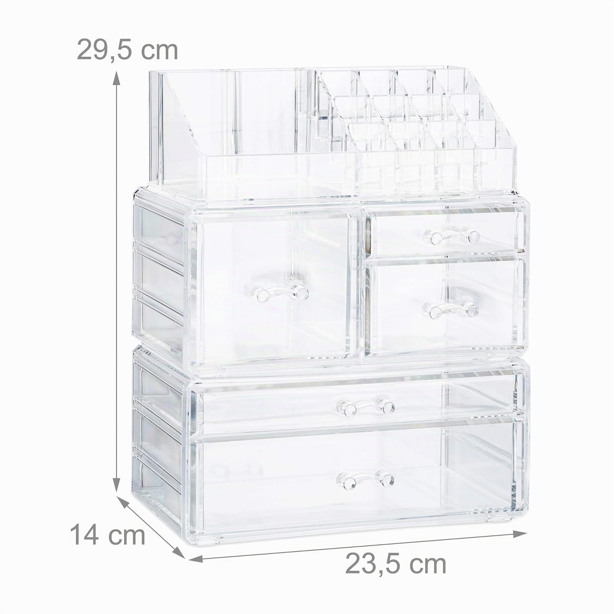 relaxdays-make-up-organizer-acryl-21-f-cher-kosmetik-organizer-mehrfarbig image 4