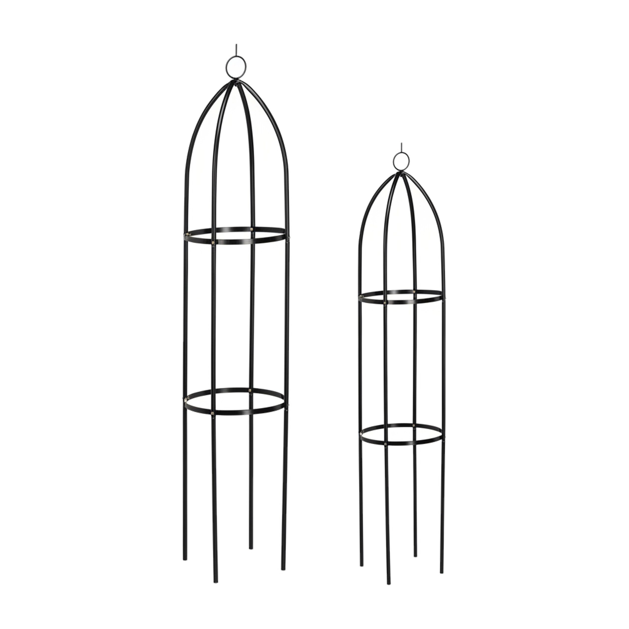 relaxdays-rankturm-2er-set-eisen-schwarz-139-cm-149-cm image 8