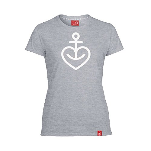 astra-damen-t-shirt-grau-mit-herz-anker-bier-shirt-aus-100-baumwolle image 2