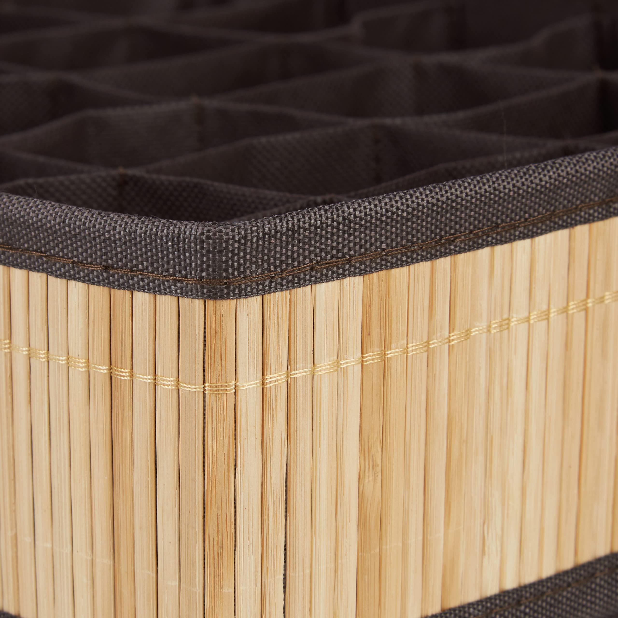 relaxdays-schubladenorganizer-bambus-look-krawattenbox-24-f-cher-natur image 7