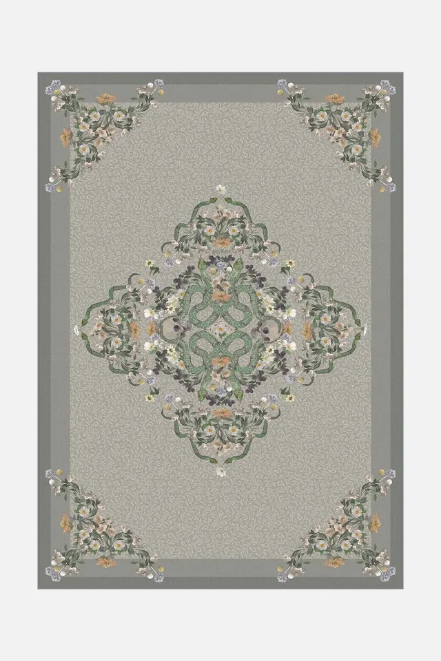 teppana-harry-potter-schlangen-greige-waschbarer-indoor-teppich image 1