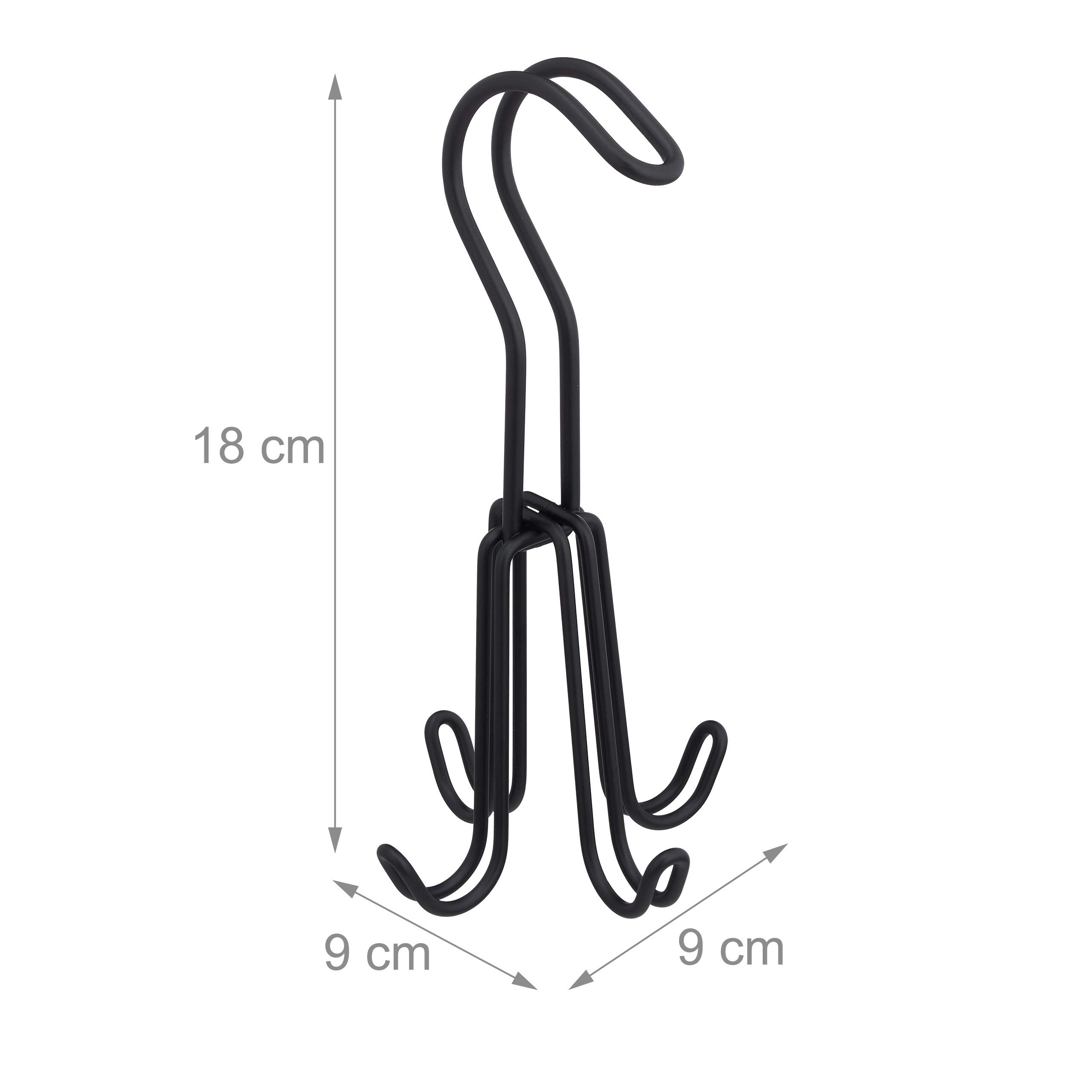 relaxdays-g-rtelhalter-schwarz-4-haken-g-rtelb-gel-18-x-9-x-9-cm-f-r-schrank-met image 4