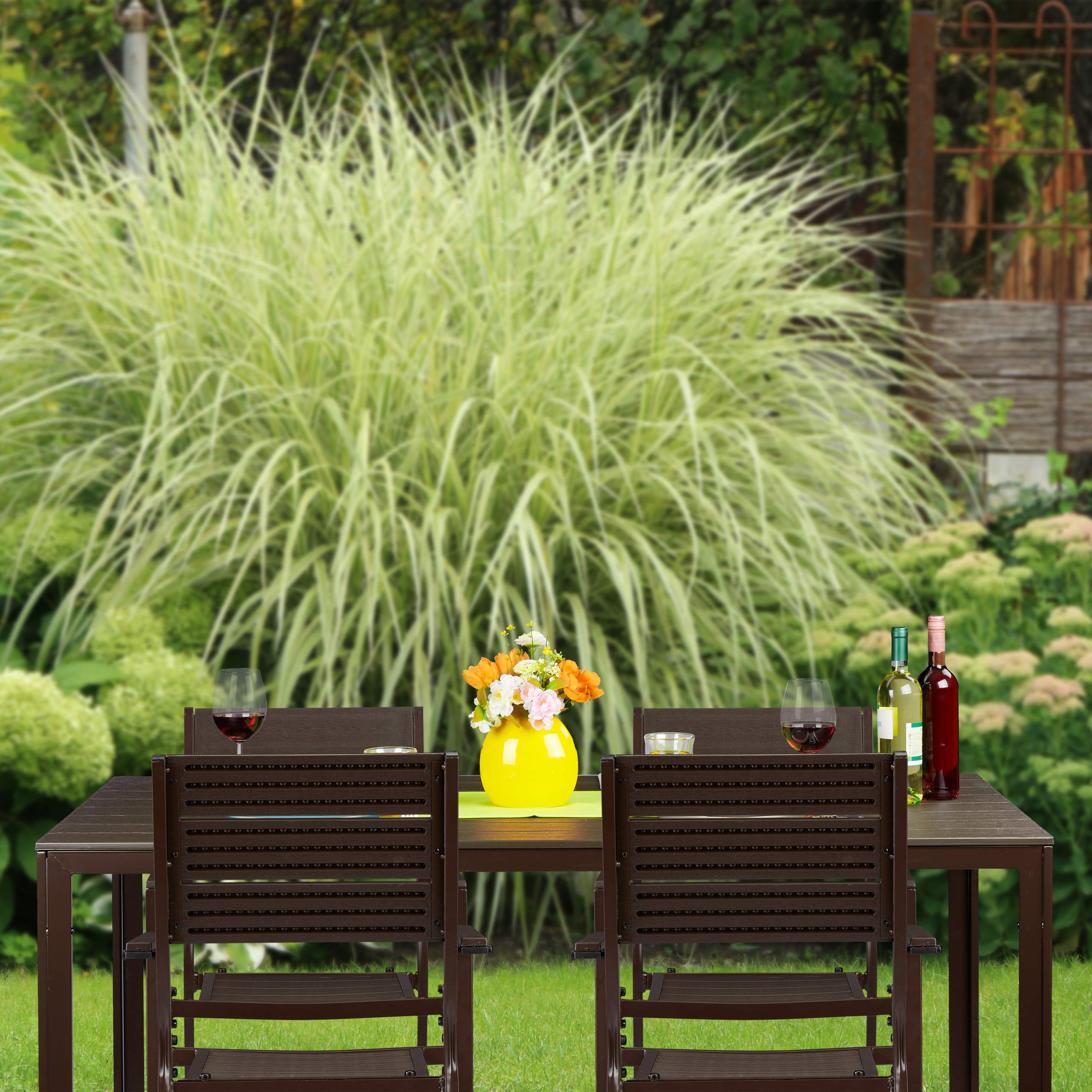 relaxdays-gartentisch-rechteckig-holzoptik-155-5x78-cm-braun-f-r-6-personen image 5