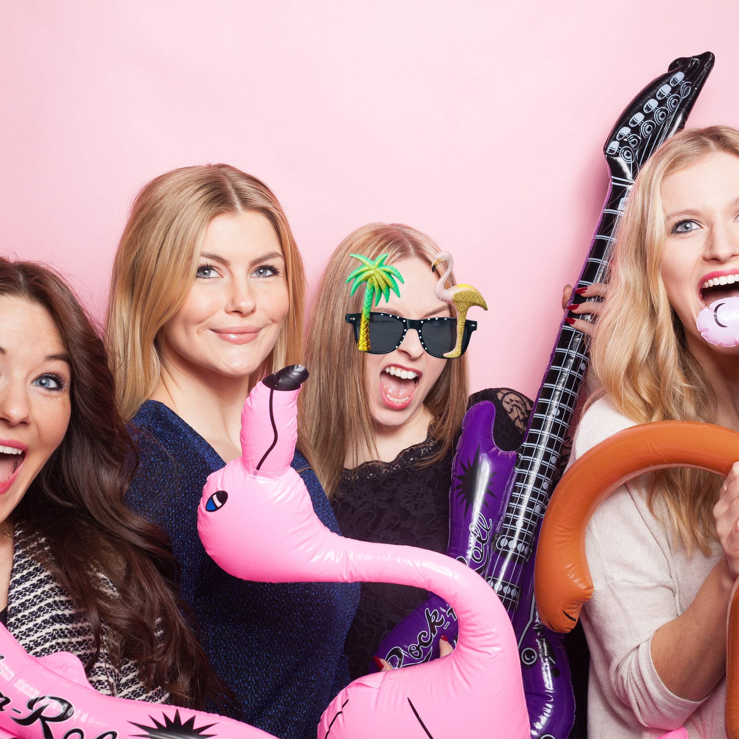 relaxdays-partybrillen-set-palme-und-flamingo image 2