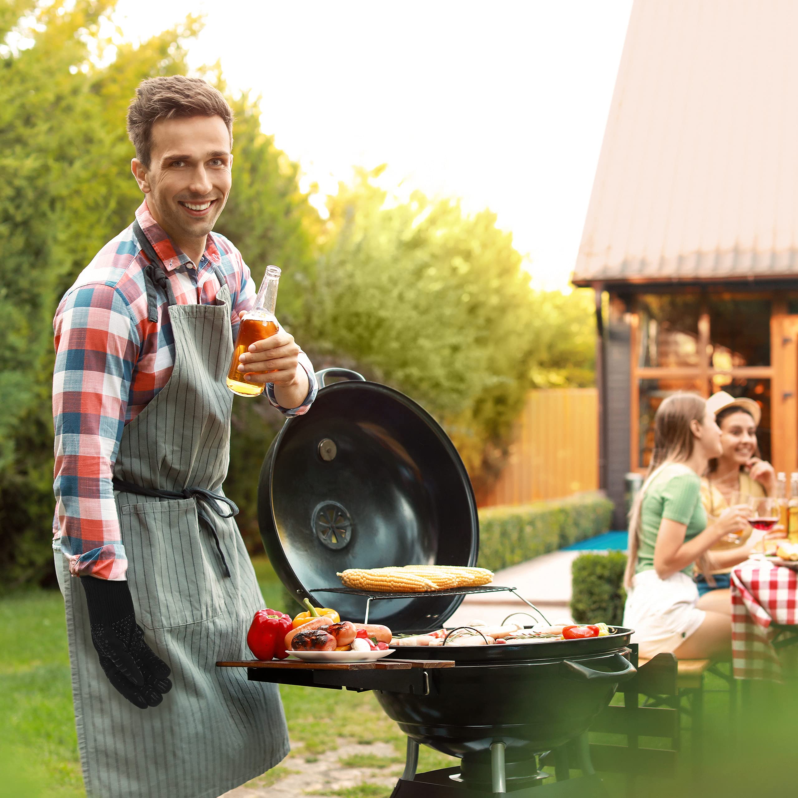 relaxdays-grillhandschuhe-1-paar-schwarz-hitzeschutz-bis-350-c image 3