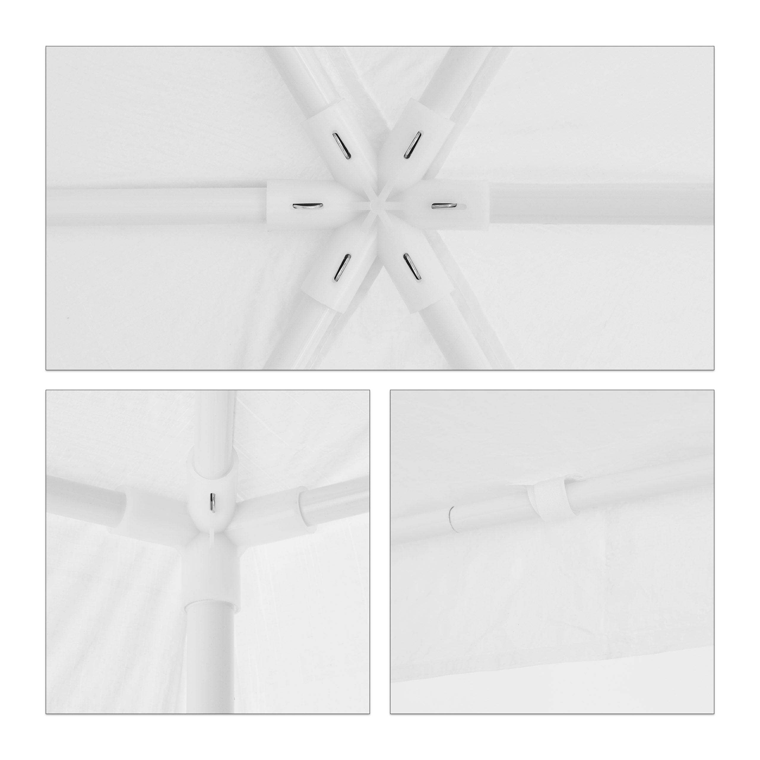 relaxdays-pavillon-6-eckig-wei-mit-seitenw-nden-2x2x2x2-5-m-pe image 3