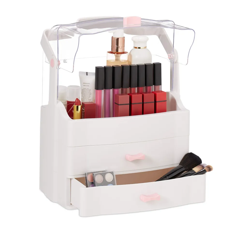 relaxdays-make-up-organizer-mit-2-schubladen-display-box-wei-39x28x18-cm image 1