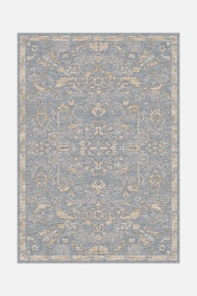 teppana-lavendel-silber-teppich-moderner-waschbarer-teppich image 1