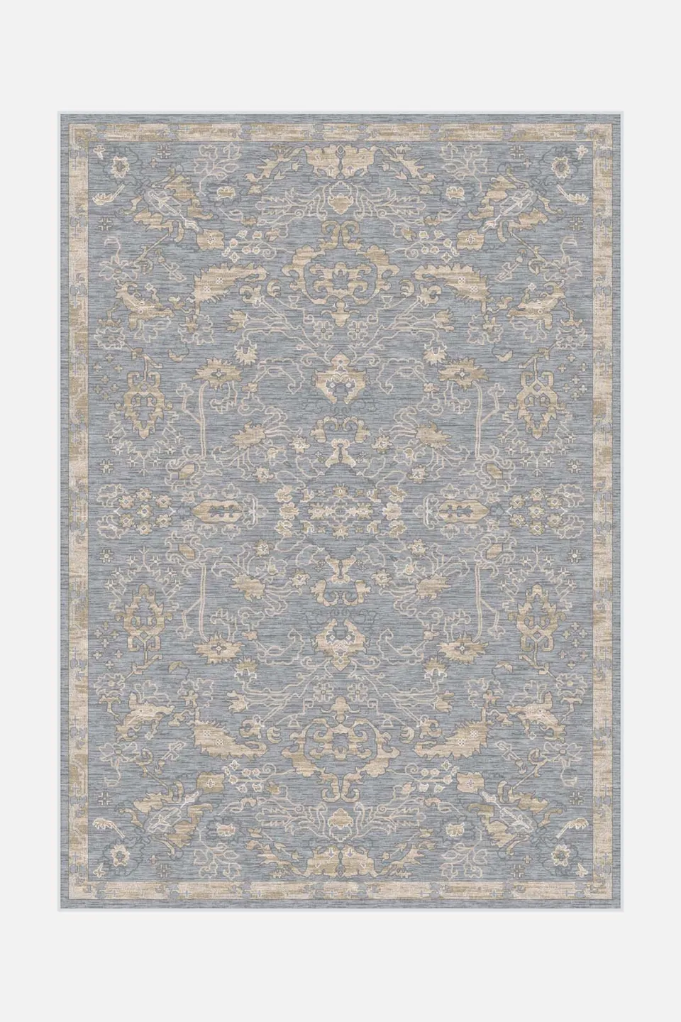 teppana-lavendel-silber-teppich-moderner-waschbarer-teppich image 1