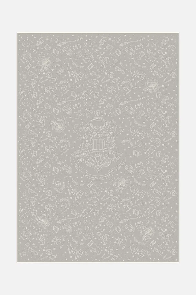 teppana-harry-potter-hogwarts-taupe-waschbarer-indoor-teppich image 1