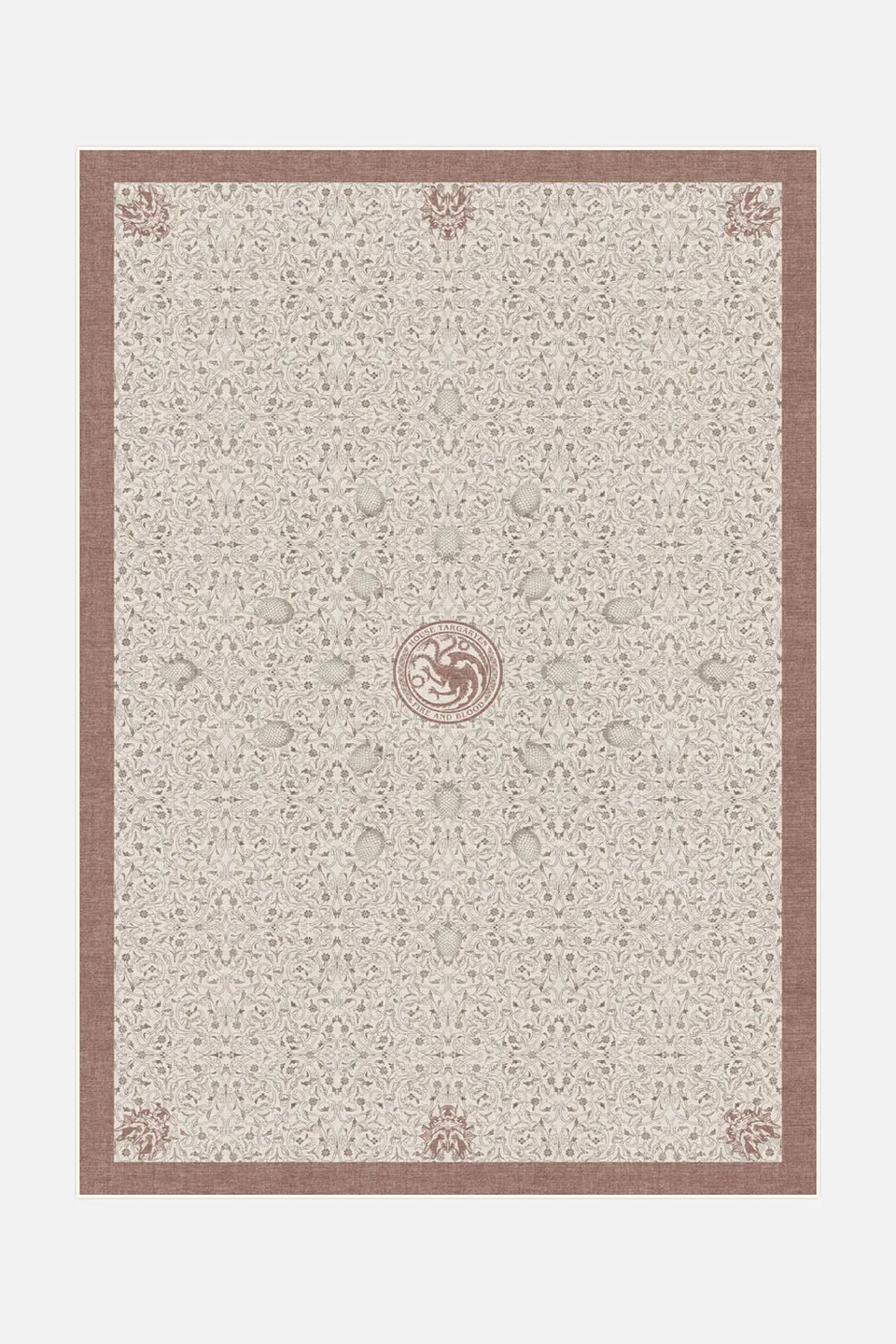 teppana-haus-targaryen-rostrot-teppich-game-of-thrones-waschbar image 1