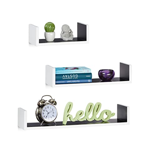 relaxdays-wandregal-u-form-3er-set-mdf-wei-schwarz-15-cm-tief image 6