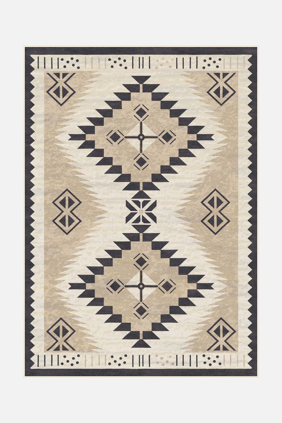teppana-merve-sand-teppich-waschbarer-marokkanischer-teppich image 1