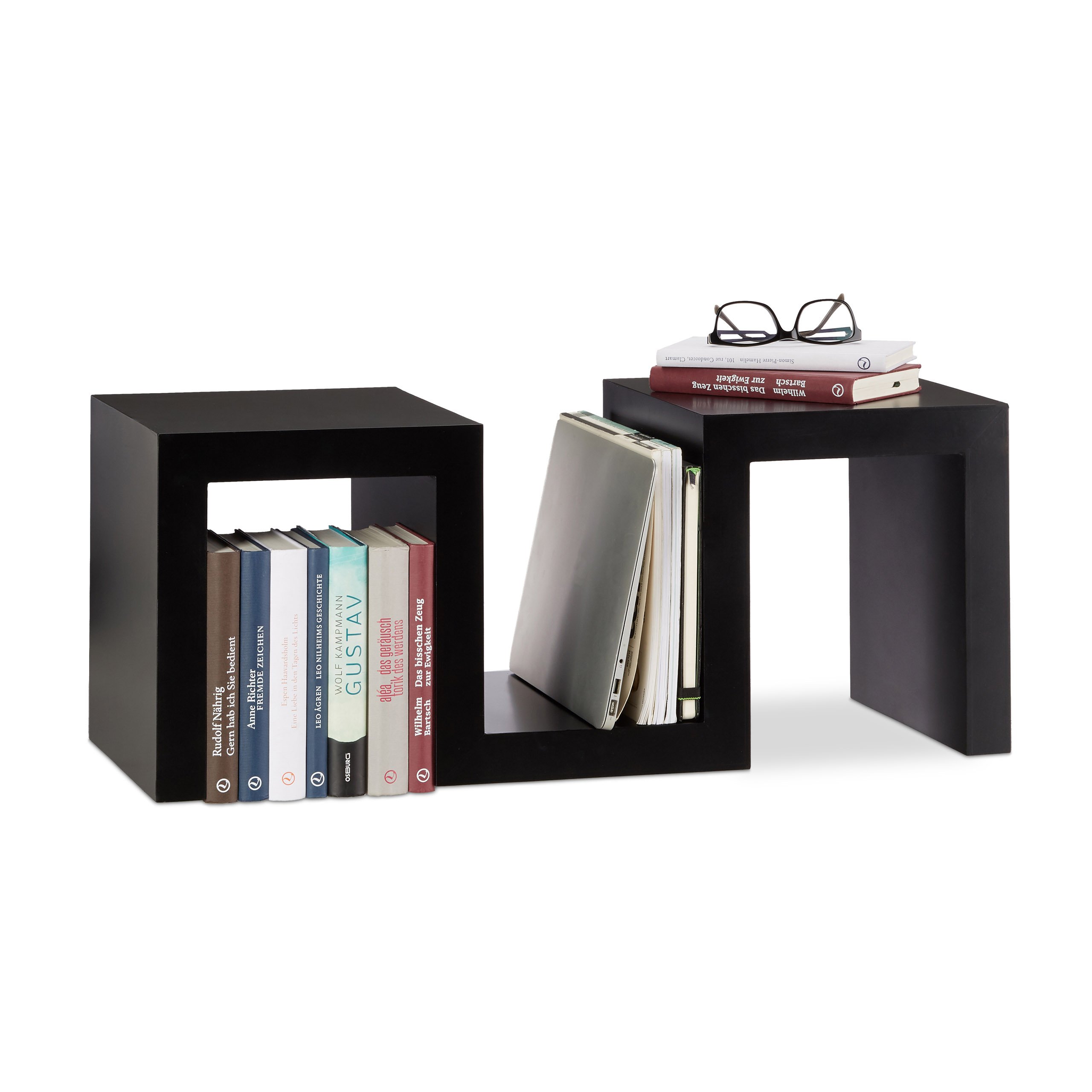 relaxdays-retro-standregal-zickzack-75x30x30-cm-schwarz image 4