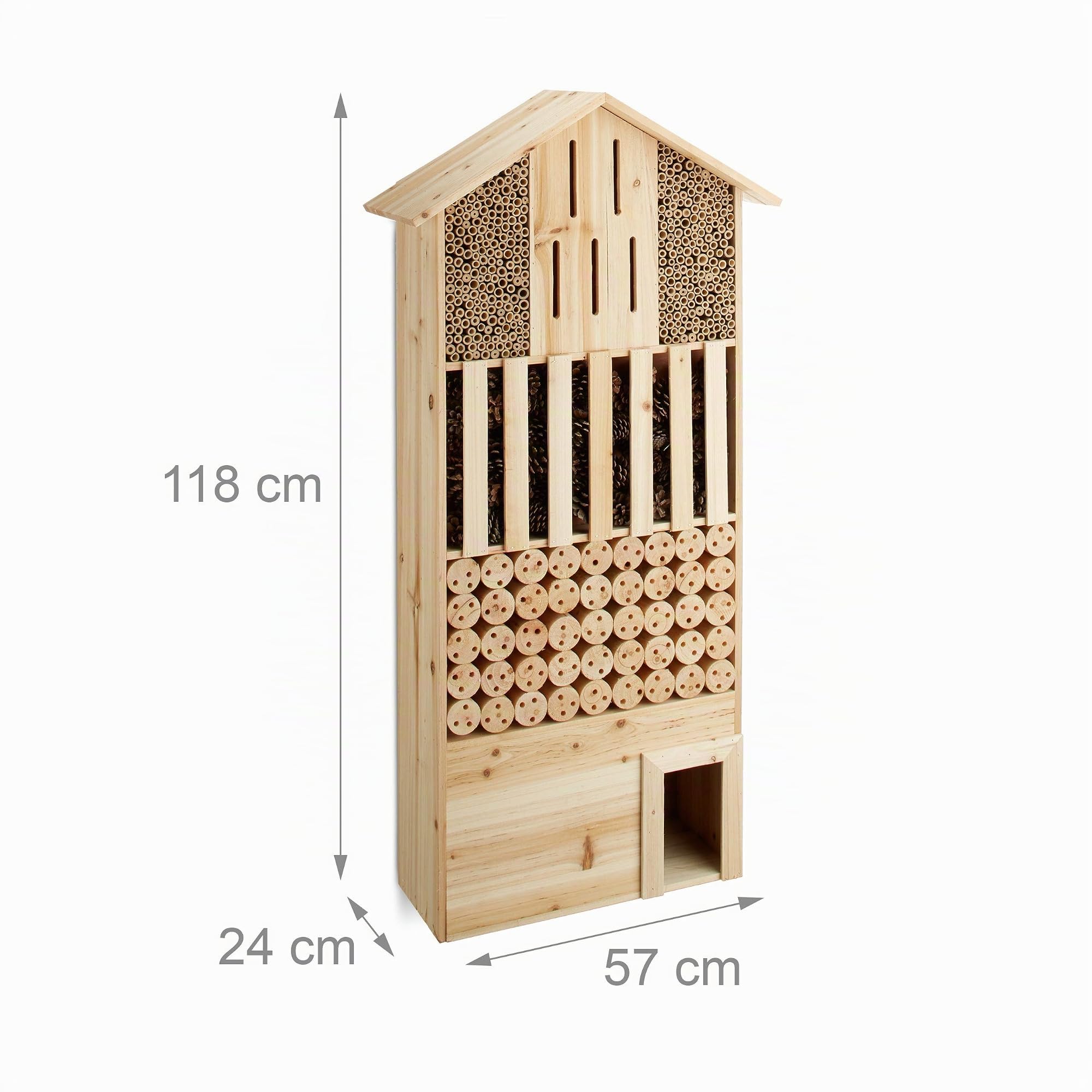 relaxdays-insektenhotel-xxl-stehend-mit-igelhaus-118-x-57-x-24-cm-natur image 3
