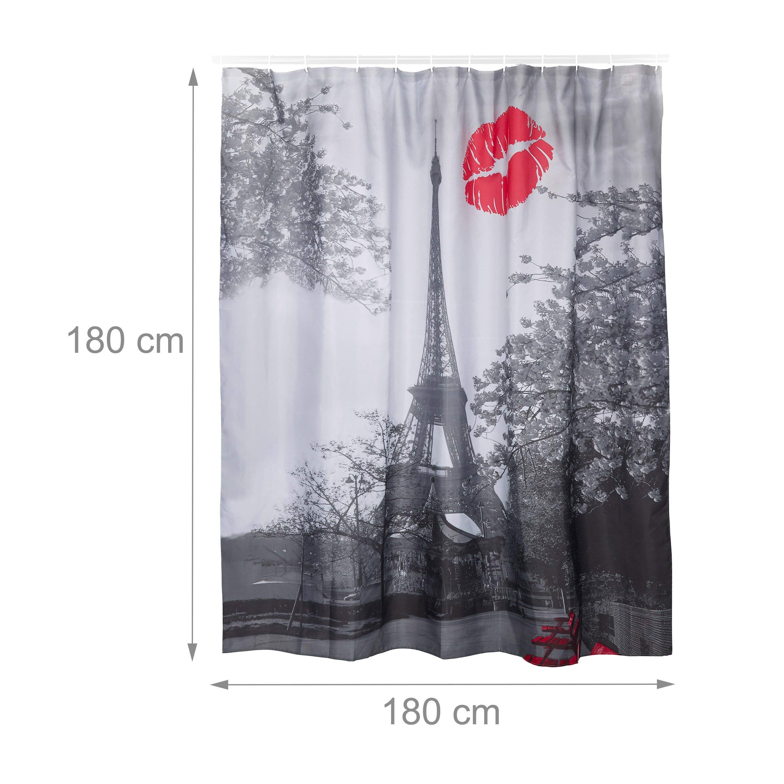 relaxdays-duschvorhang-eifelturm-motiv-180x180-cm-schwarz-wei image 3