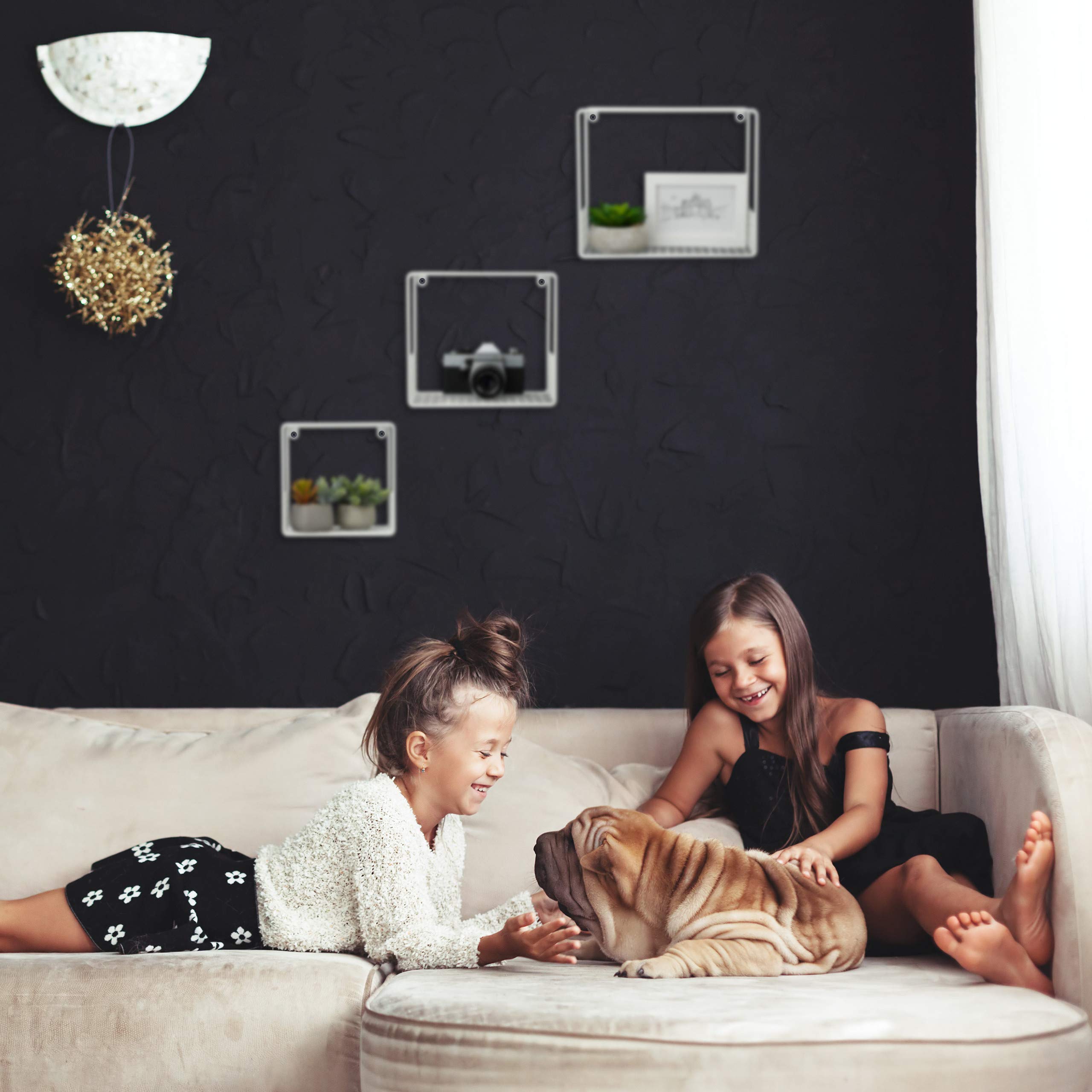 relaxdays-wandregal-cube-3er-set-metall-gitter-design-wei-15-cm-tief image 5