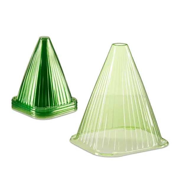 relaxdays-pflanzenh-te-24er-set-pflanzglocke-pvc-gr-n image 1
