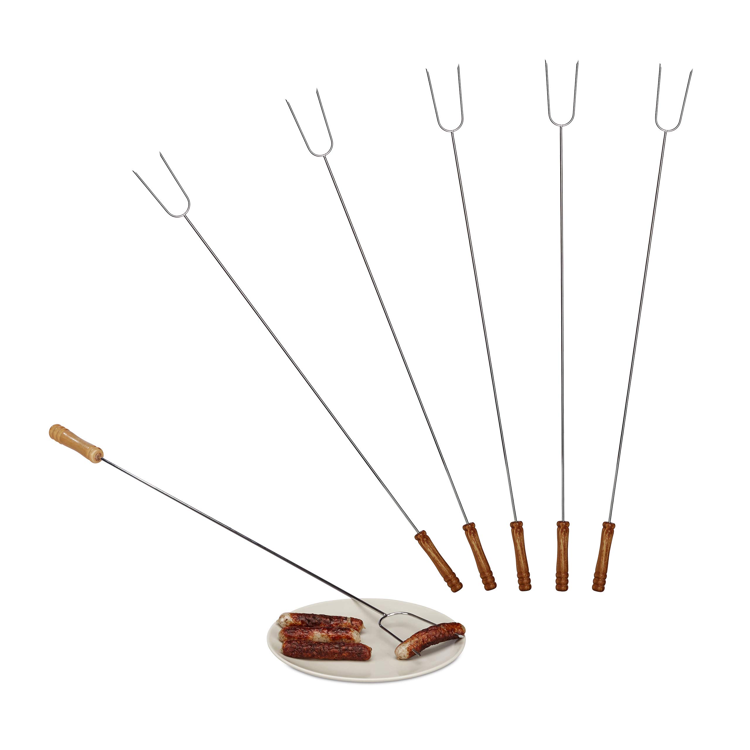 relaxdays-grillspie-e-6er-set-80-cm-edelstahl-mit-holzgriff image 1