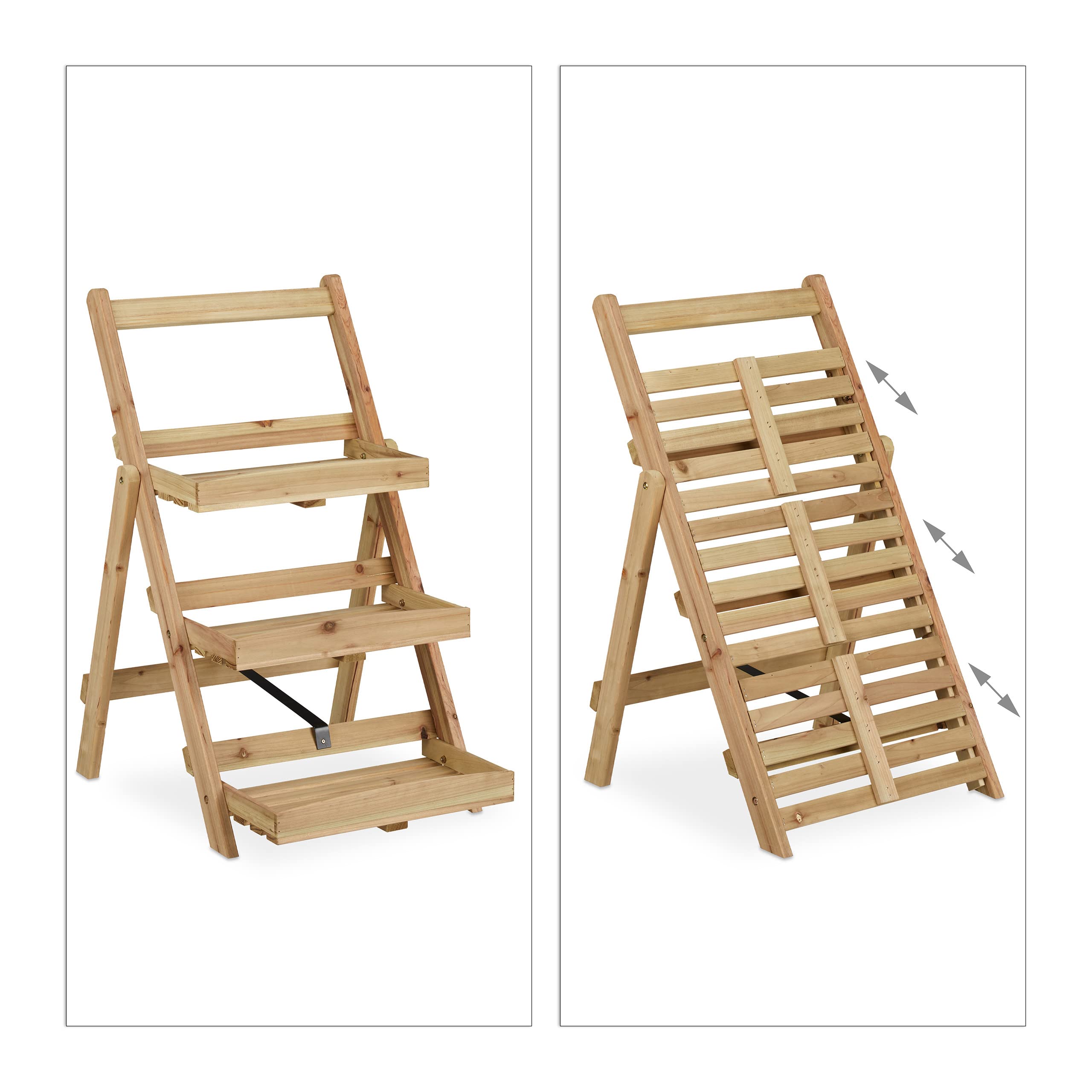 relaxdays-blumenregal-holz-3-ablagen-stehend-natur-80-5-x-50-x-61-cm image 6
