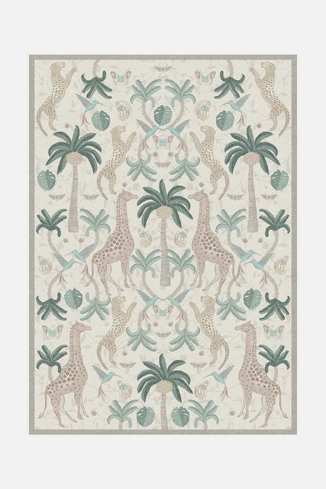 teppana-savanne-beige-teppich-waschbarer-boho-teppich image 1