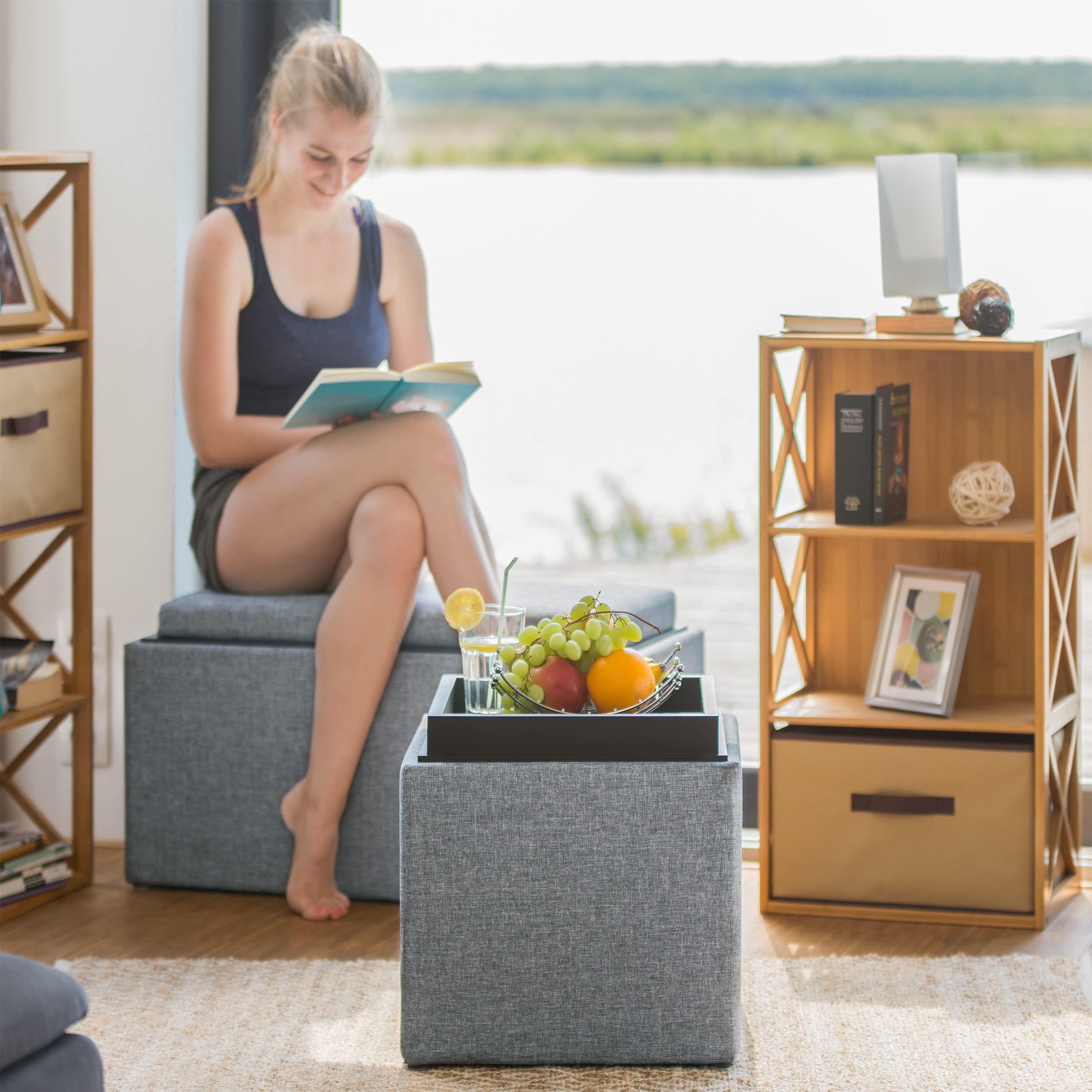 relaxdays-sitzhocker-mit-stauraum-42-x-40-5-x-40-5-cm-leinen-optik-grau image 2