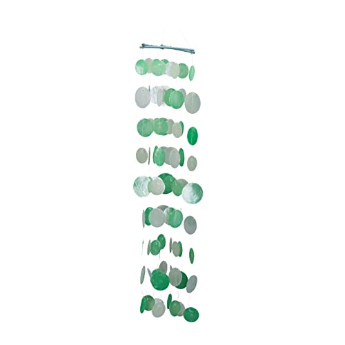 relaxdays-capiz-windspiel-110-cm-gr-n-wei-muschel-girlanden-holz image 8