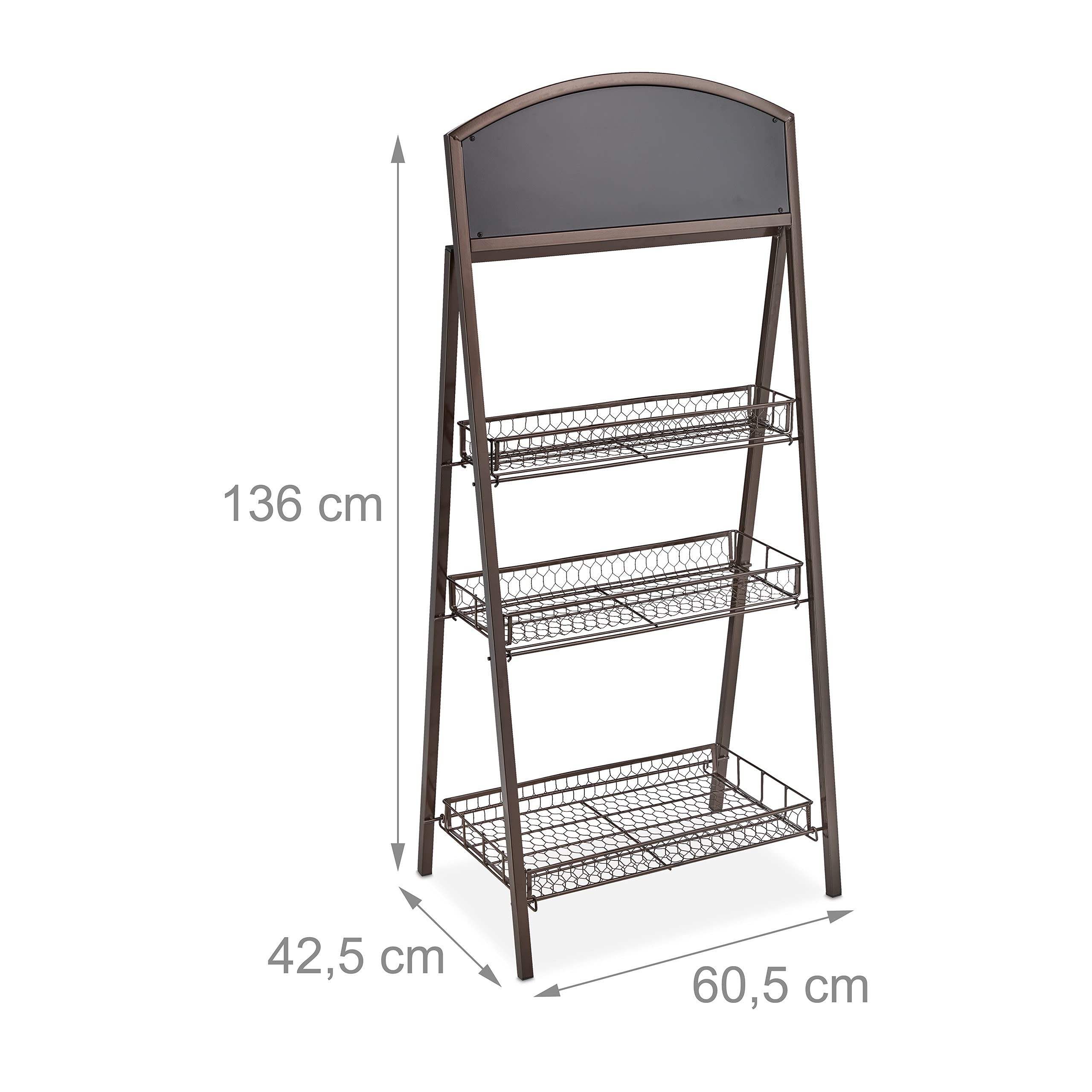 relaxdays-blumentreppe-metall-3-stufig-braun-136x60-5x42-5-cm image 4