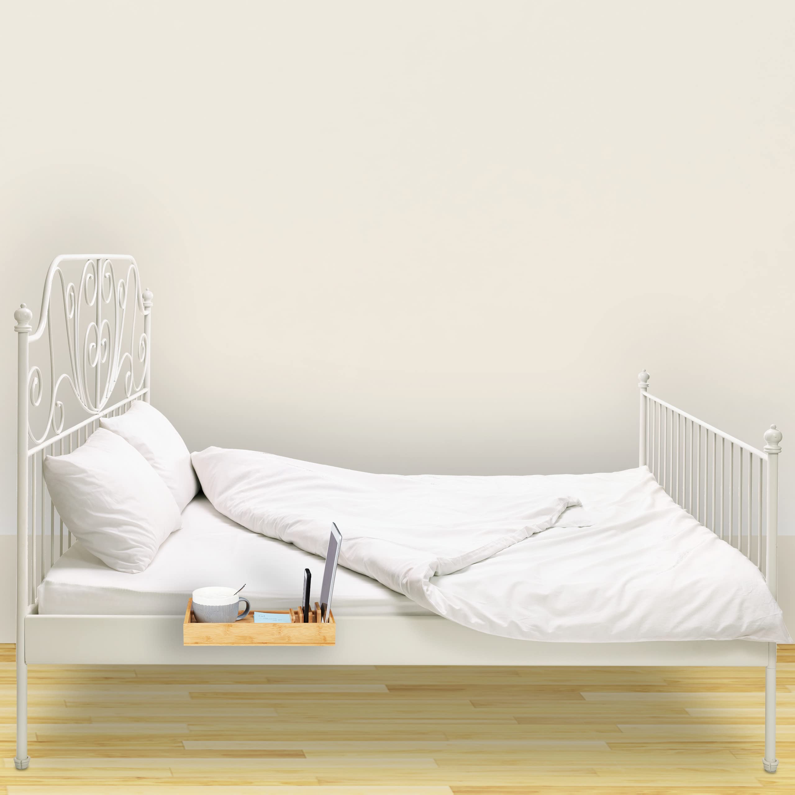 relaxdays-bettablage-bambus-zum-anklemmen-getr-nkehalter-9-cm-natur image 3