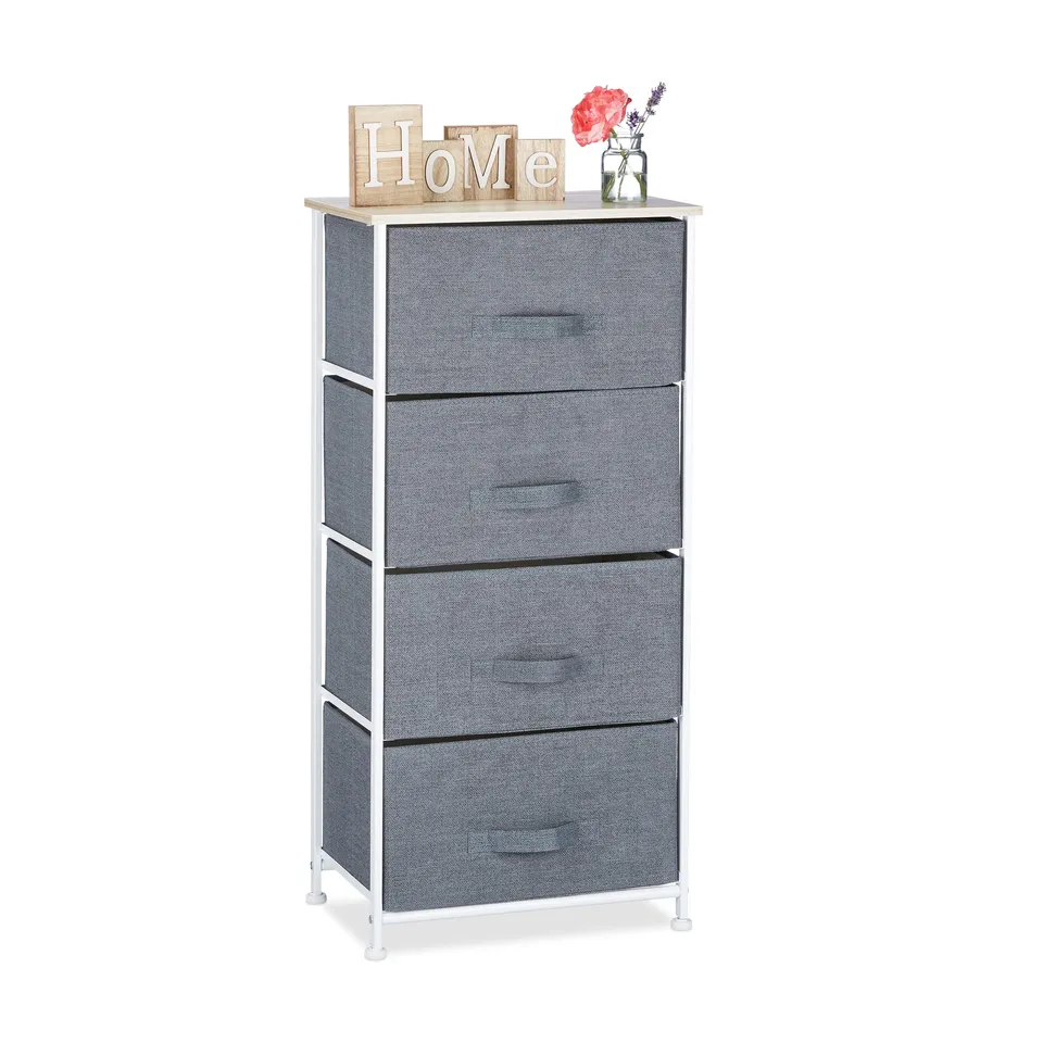 relaxdays-regalsystem-design-b-mit-4-stoff-schubladen-95-x-45-x-30-cm-metall-hol image 1