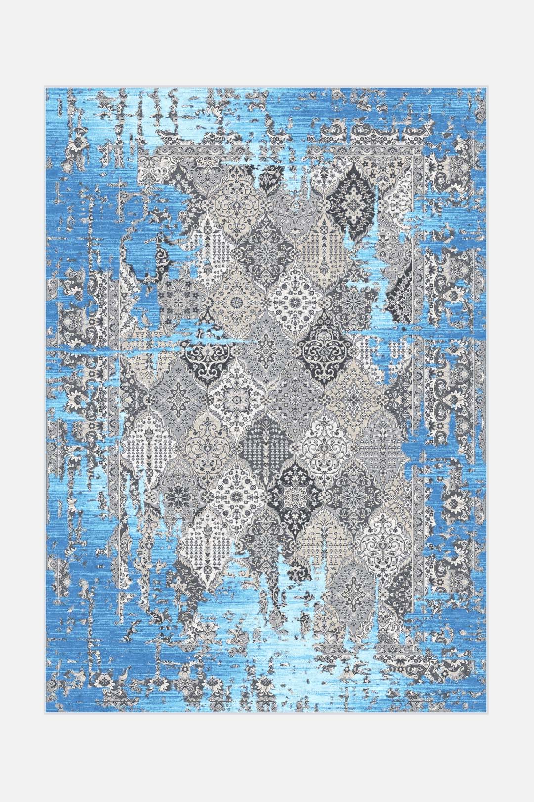 teppana-tabea-zirkon-teppich-waschbar-blau-gr-n-grau image 1