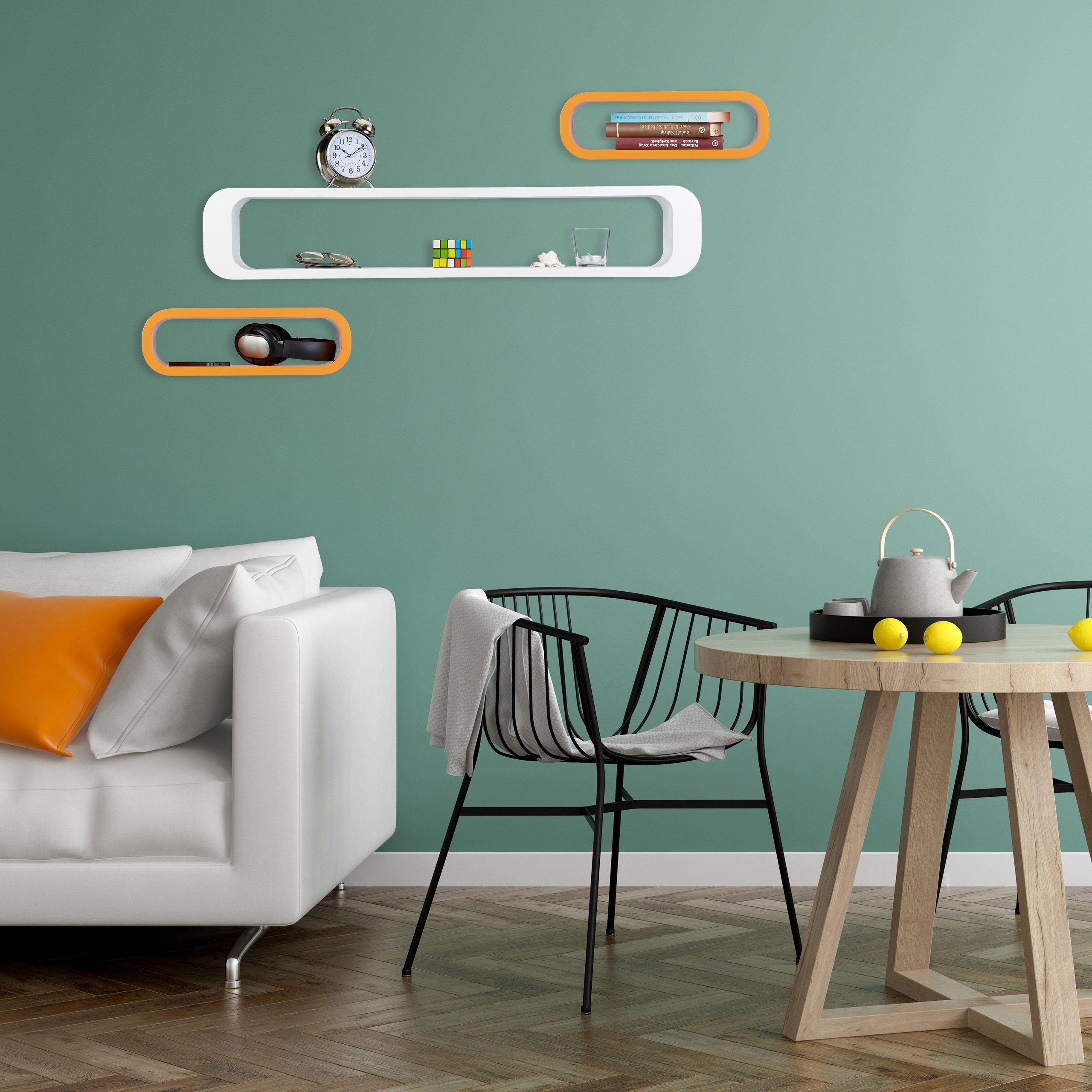relaxdays-wandregal-lang-3er-set-wei-orange-schweberegal-mdf image 3