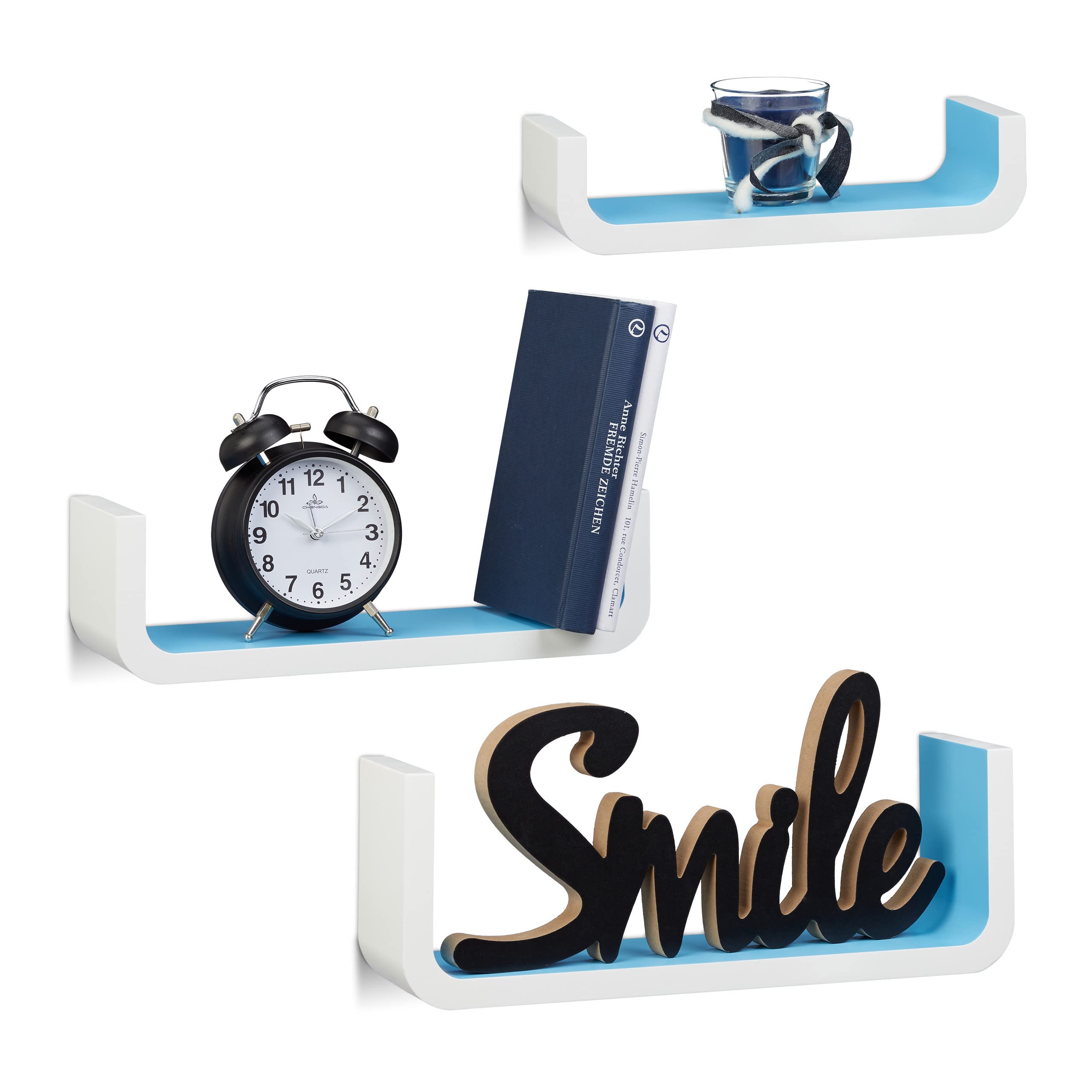 relaxdays-wandregal-u-form-3er-set-wei-blau-10-cm-tief-bis-39-5-cm-breit image 1
