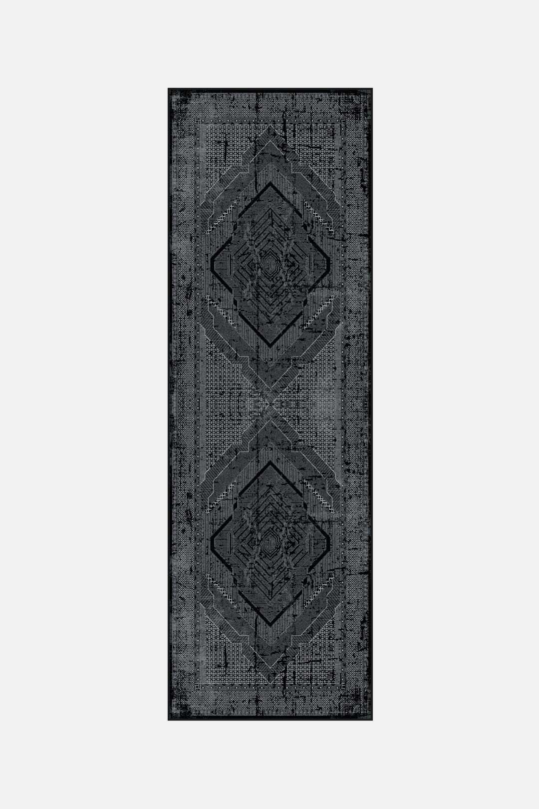 teppana-maria-ebenholz-teppich-waschbar-klassisch-grau-schwarz image 5