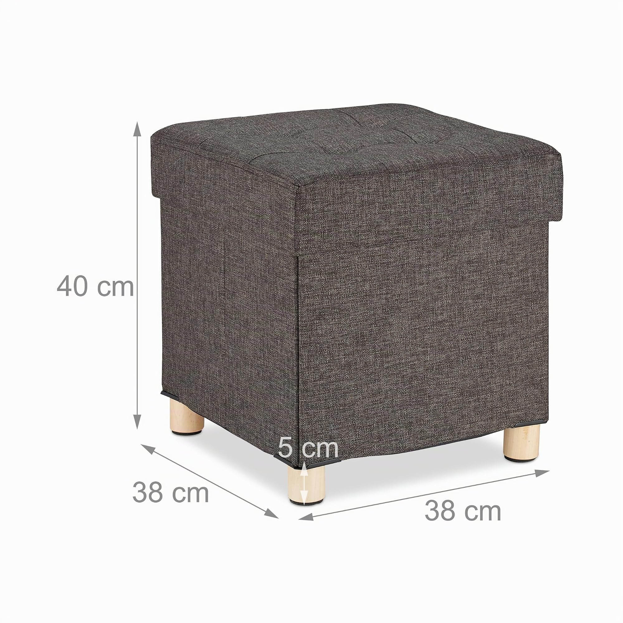 relaxdays-sitzhocker-mit-stauraum-40-x-38-x-38-cm-stoff-leinenoptik-braun image 3