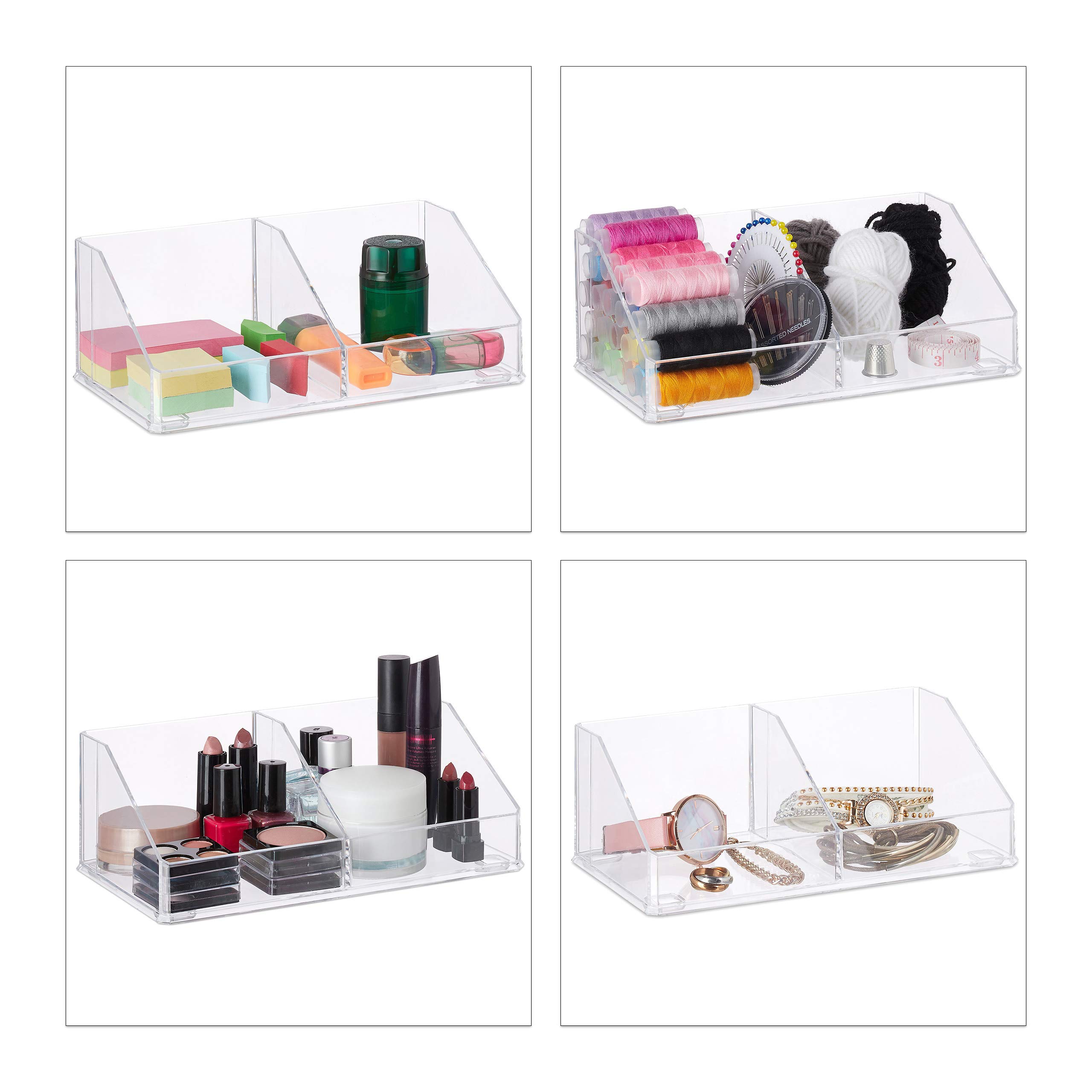 relaxdays-make-up-organizer-acryl-transparent-2-f-cher-21-5-cm image 3