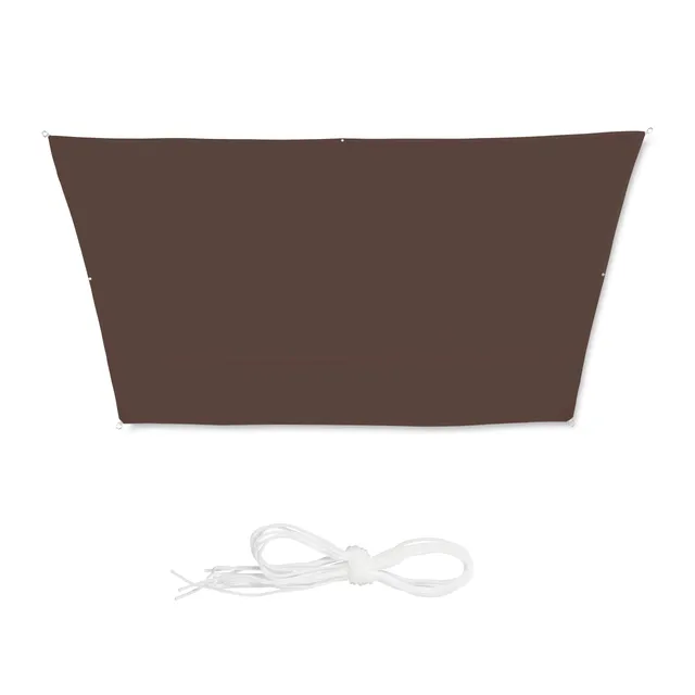 relaxdays-sonnensegel-trapez-3-x-4-x-2-x-2-m-braun-wasserabweisend-uv-best-ndig image 1