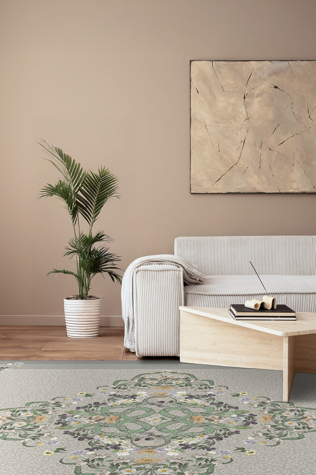 teppana-harry-potter-schlangen-greige-waschbarer-indoor-teppich image 4