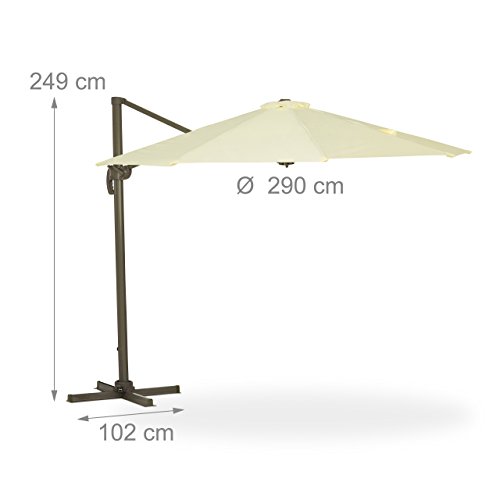 relaxdays-ampelschirm-3-m-mit-kurbel-360-drehbar-beige image 7