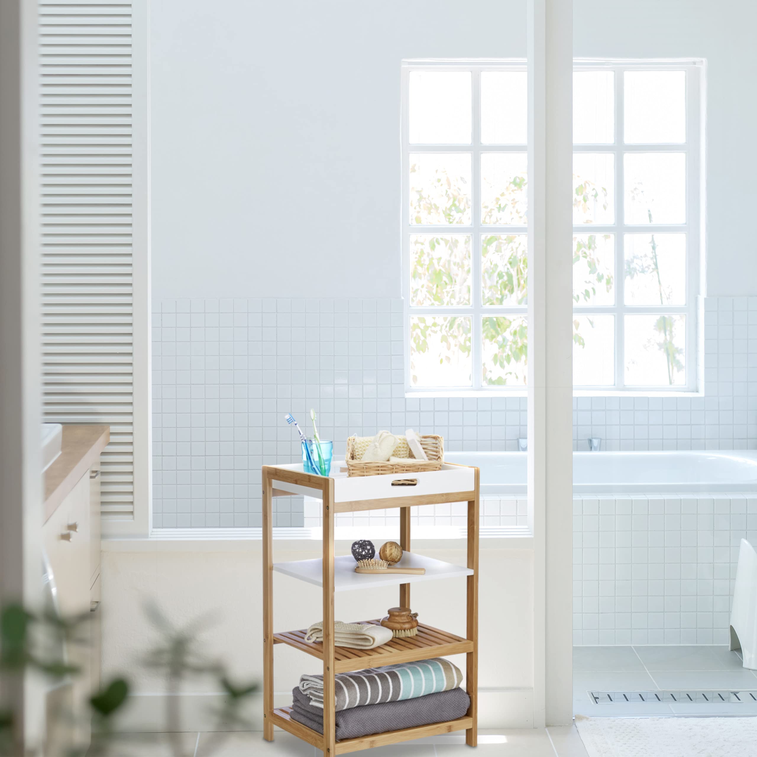 relaxdays-k-chenregal-bambus-70x43x33-cm-standregal-mit-tablett-natur-wei image 6