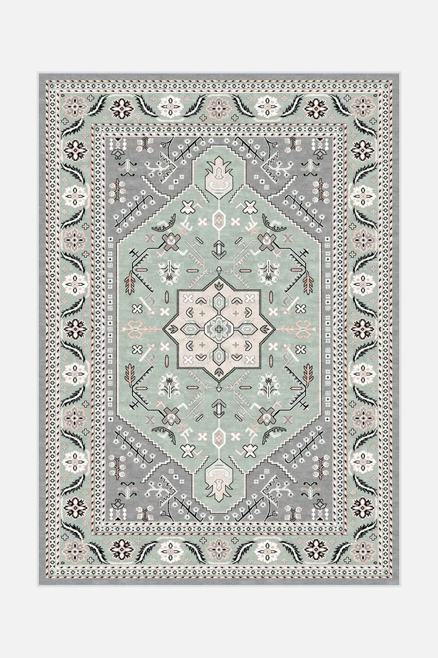 teppana-celina-mint-teppich-waschbarer-marokkanischer-teppich-mehrfarbig image 1