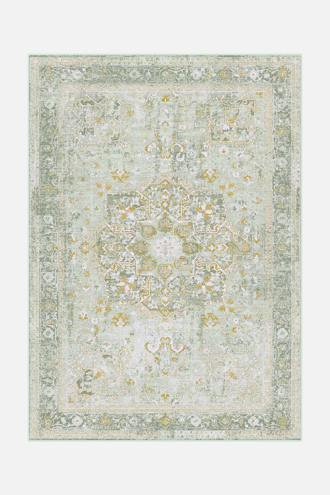 teppana-marie-mela-teppich-waschbar-blau-gr-n-boho image 1