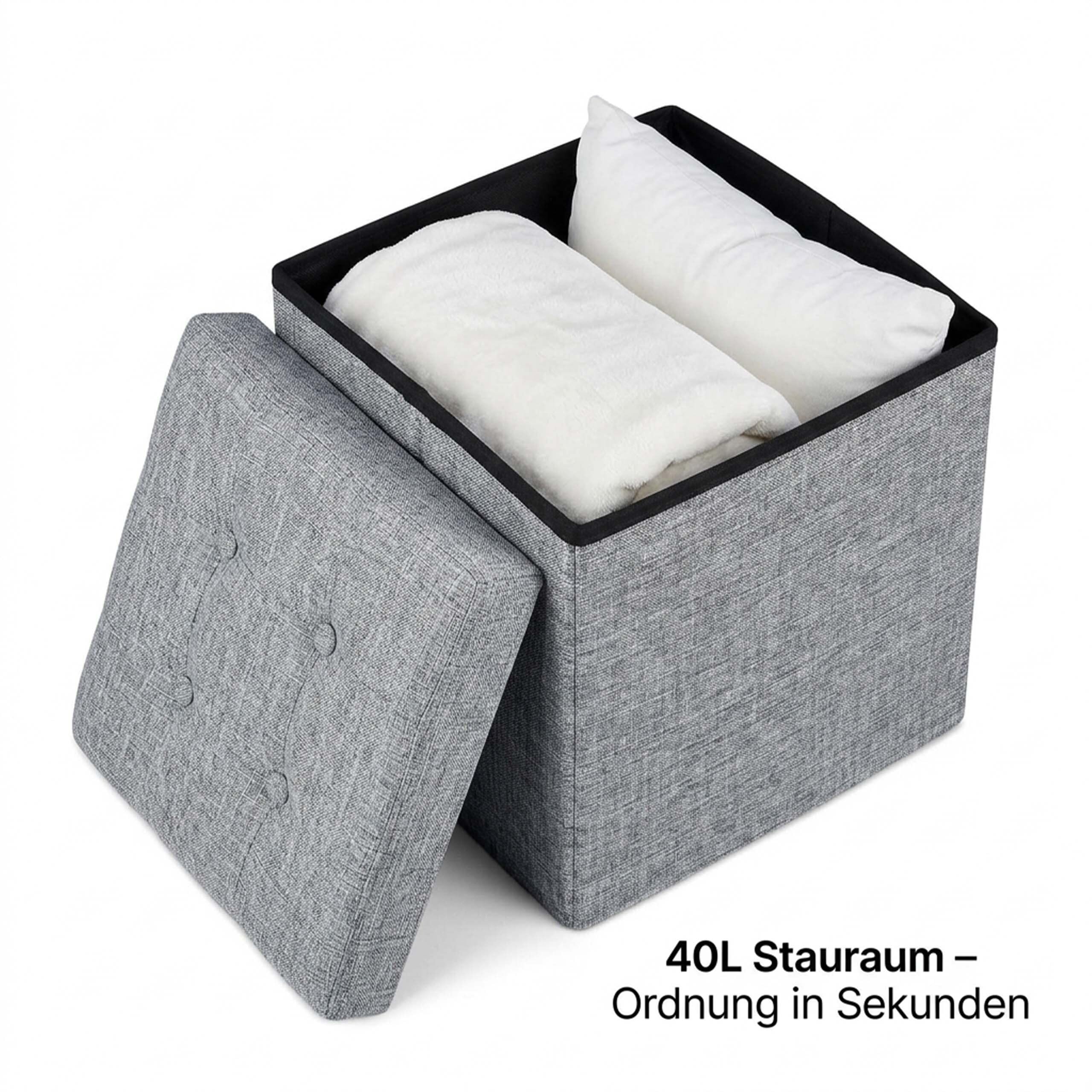 relaxdays-sitzhocker-faltbar-38x38x38-cm-grau-sitzcube-leinen-40l image 5